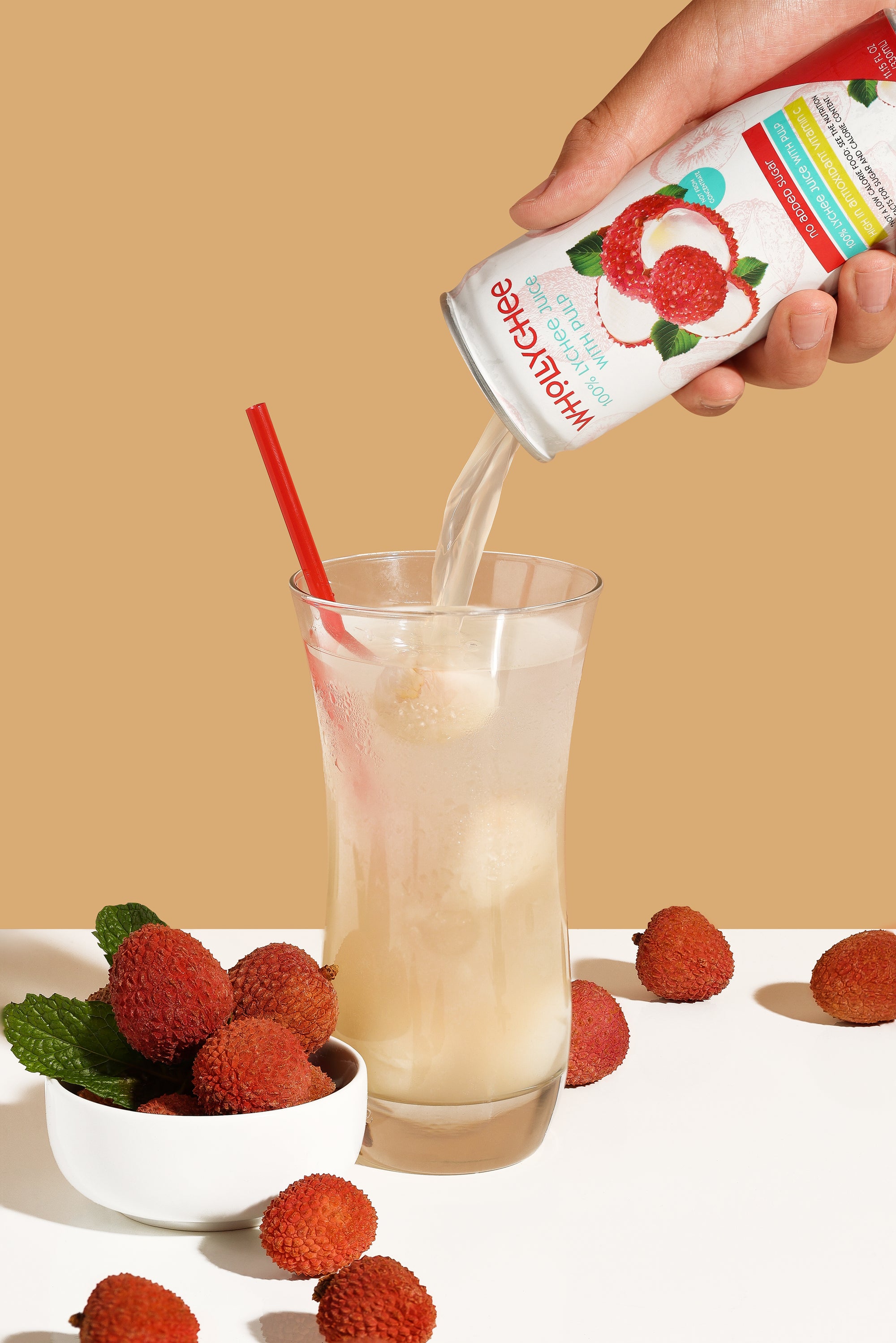 Whollychee - 100% Lychee Juice with Pulp - 11.15 Fl Oz